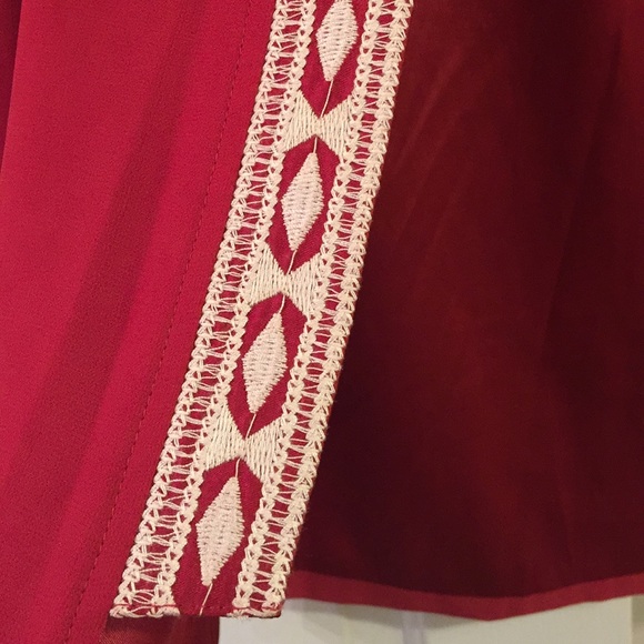 Red beautifully couture kimono cardigan M - Picture 2 of 3